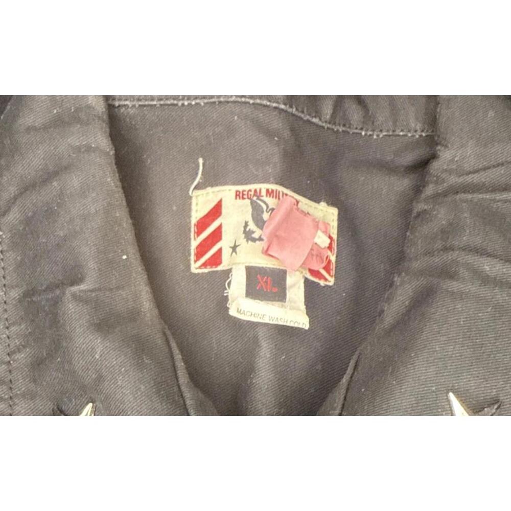 REGAL MILITARY COMBAT FORCE SHIRT Black PATCHES SIZE XL  SHORT SLEEVE - Picture 3 of 11